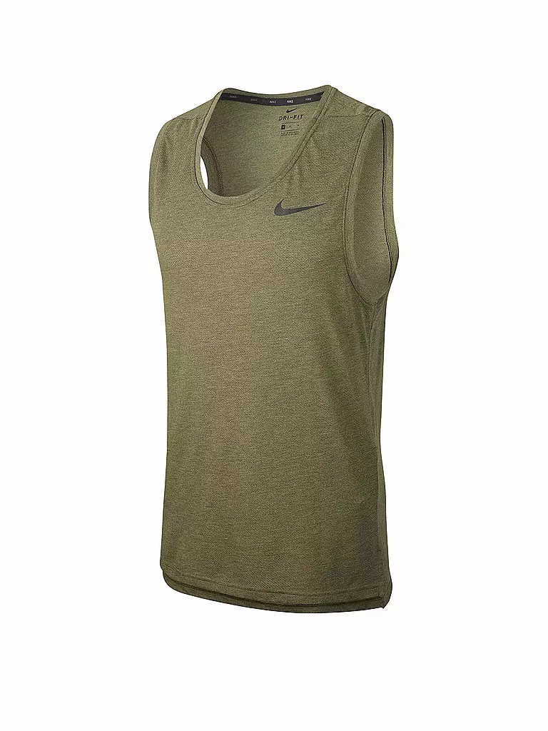 NIKE Herren Fitness Tanktop Breathe olive
